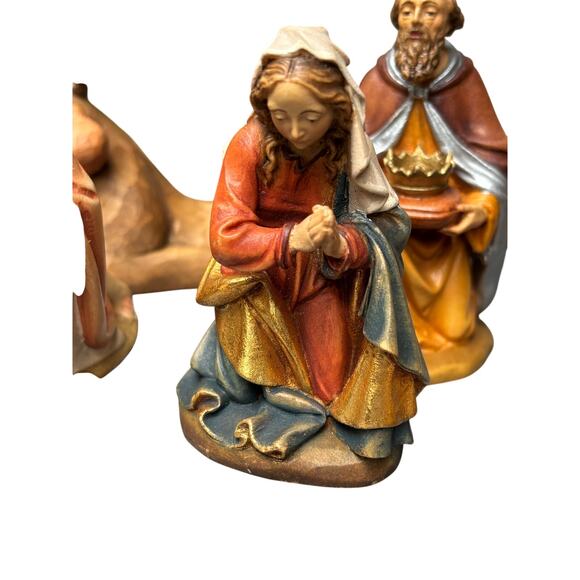 Kostna Nativity Scene Figurine Set Hand-Painted Christmas 11-Piece Vintage Look - Picture 8 of 10